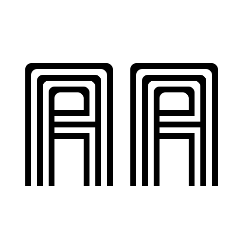 3 Strokes Font preview