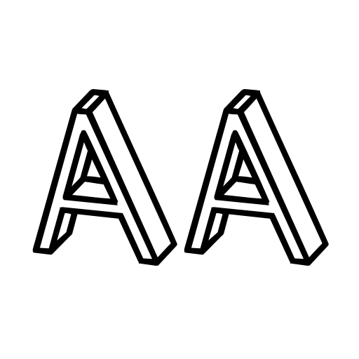 3D Letters Font preview