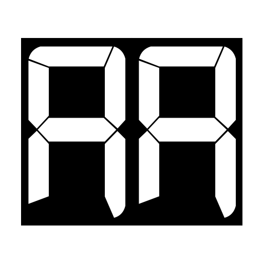 7LED Font preview