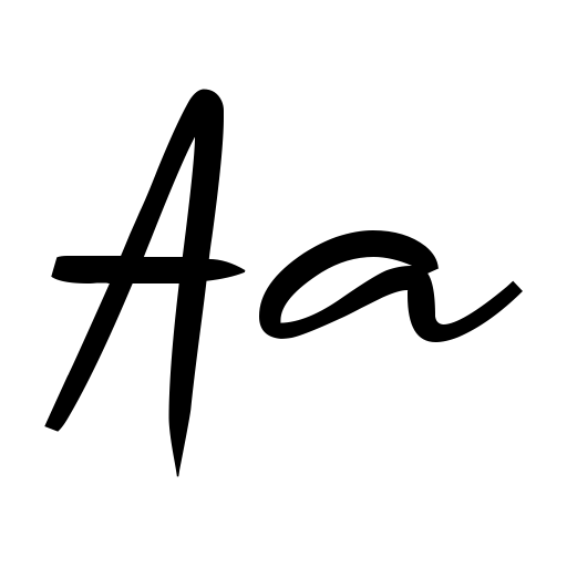 a Arrange Signature Font preview