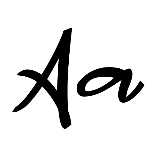 a Artinya Font preview