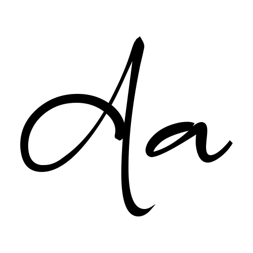 a Authorized Signature Font preview