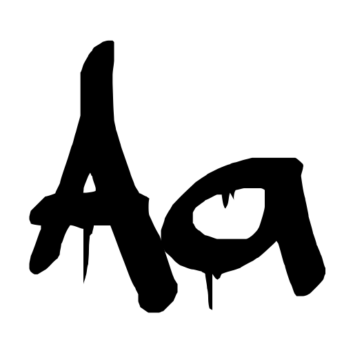 a dripping marker Font preview