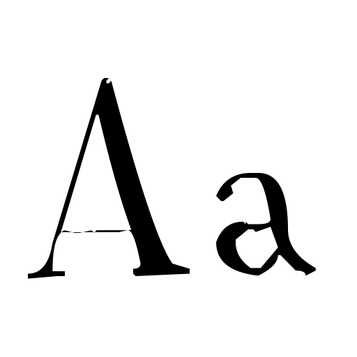 A Font with Serifs Font preview