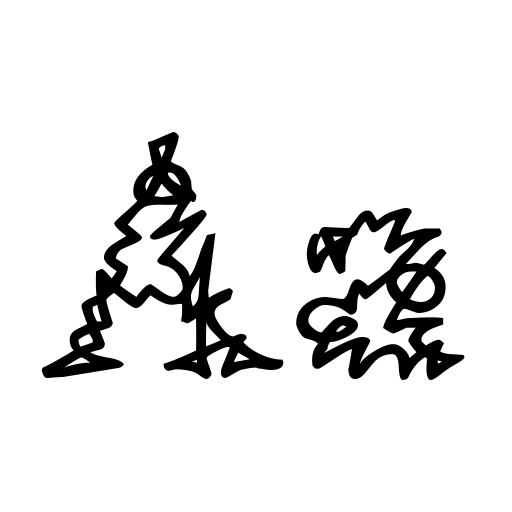 a Morris line Font preview
