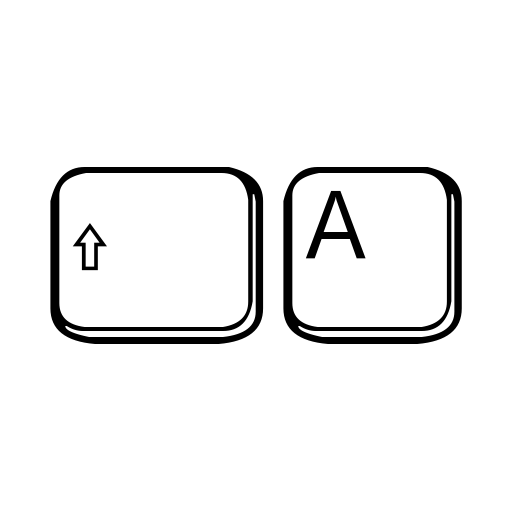 aa QWERTZ-Tasten Font preview