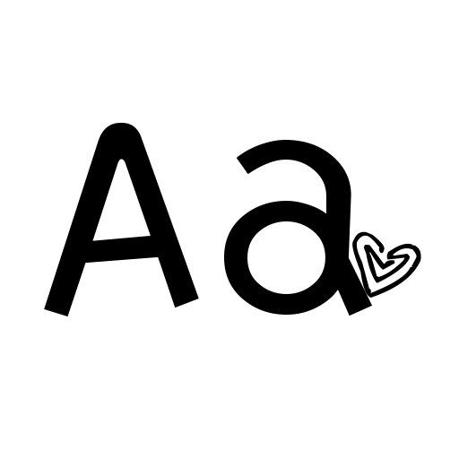 AC L O V E Font preview