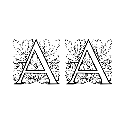 Acorn Initials Font preview