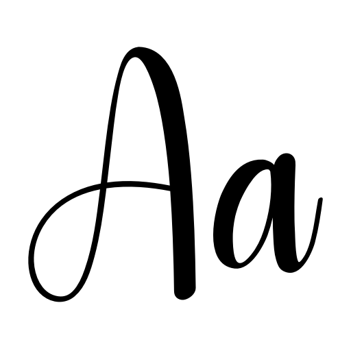 Adjustment Font preview