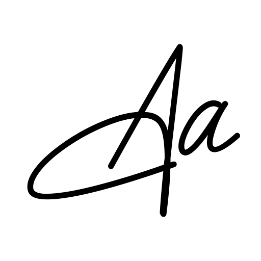 Adorable Signature Font icon