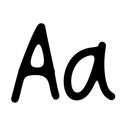 Aesthetic Rainbow Font preview