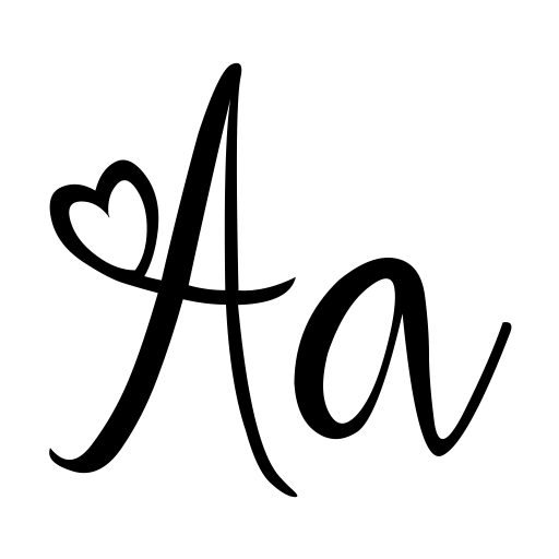 aleidita's heart Font preview