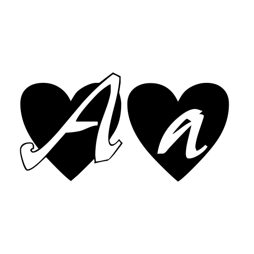 All Hearts Font preview
