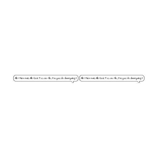 Allo t'as pas de shampoing Font preview
