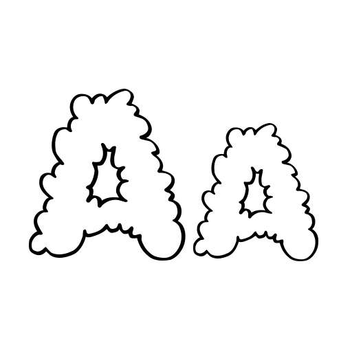 AlphaClouds Font preview