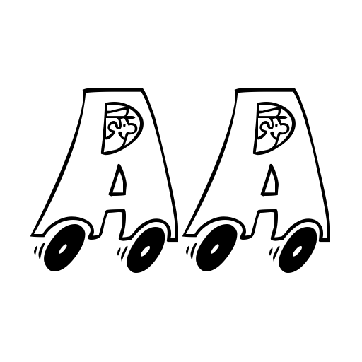 AlphaCar Font preview