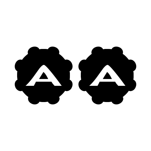 AlphaShapes gears 2 Font preview