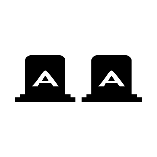 AlphaShapes gravestones Font preview