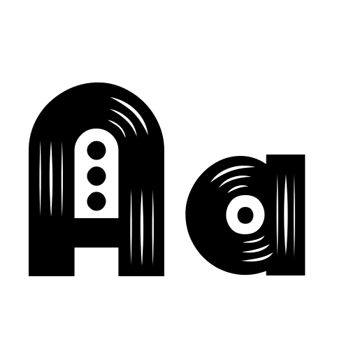 AM VINYL Font preview