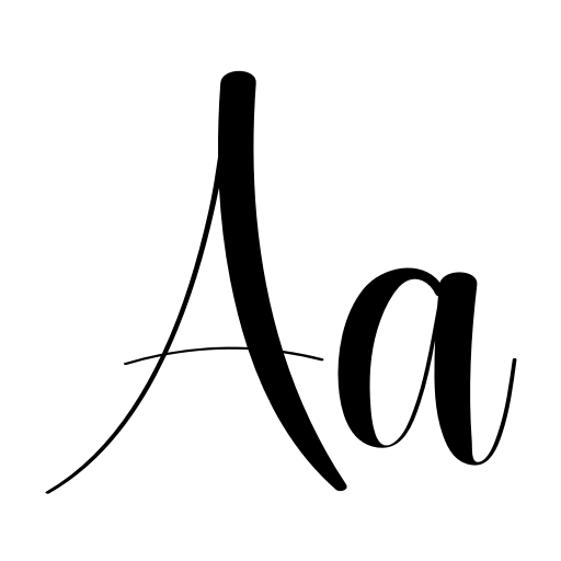 Amature Font preview