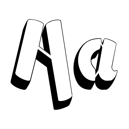 Ampad 3D2 Font preview