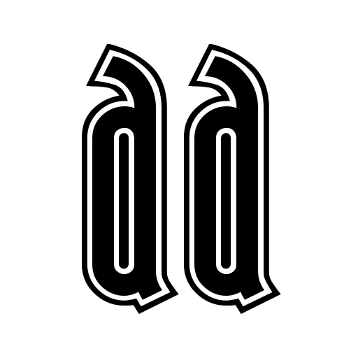 AndironOutline Font preview