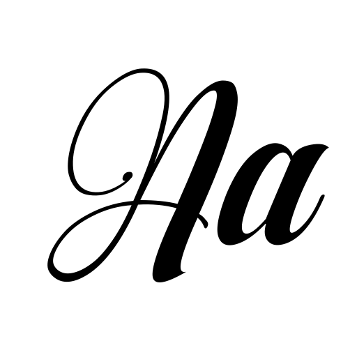 AqualitaItalic Font preview