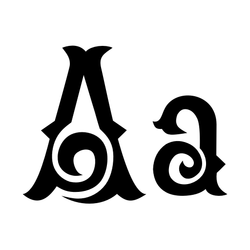AriesA Font preview