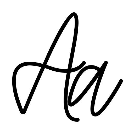 Asittany Script Font icon