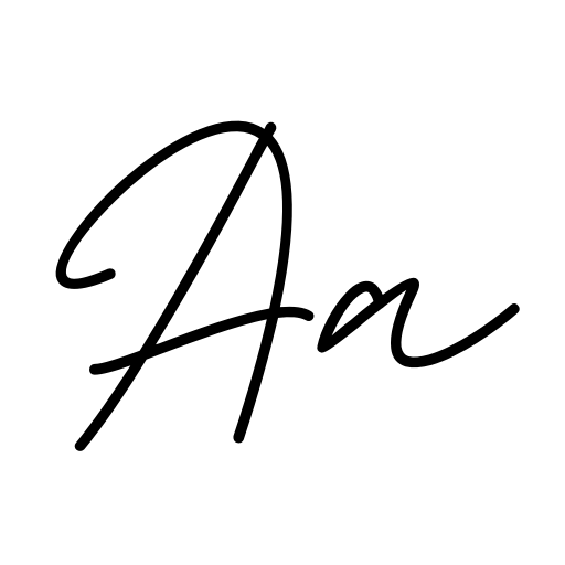 Aslaha Biladina Signature Font icon