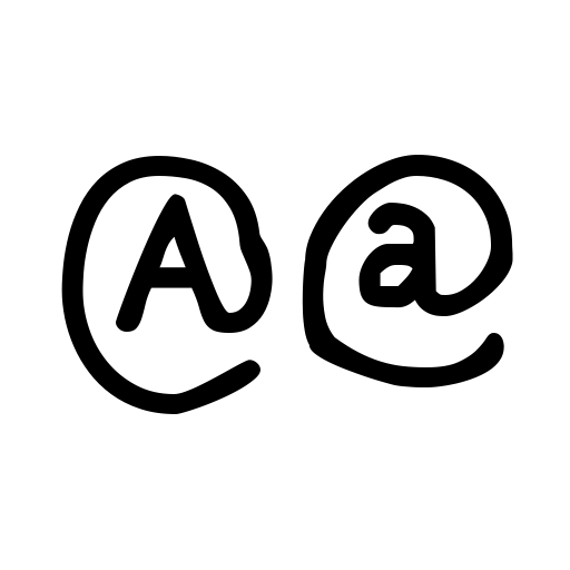 At Sign Font icon