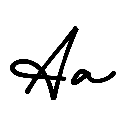 Athena Signature Font preview