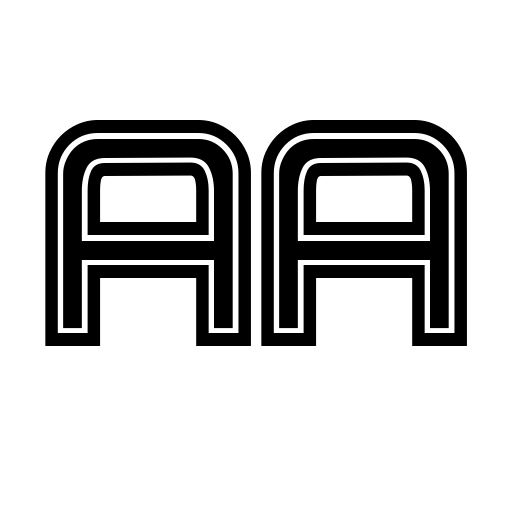Athletic Shirt Font icon