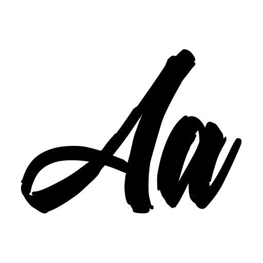 Attractive Blockhead Font icon