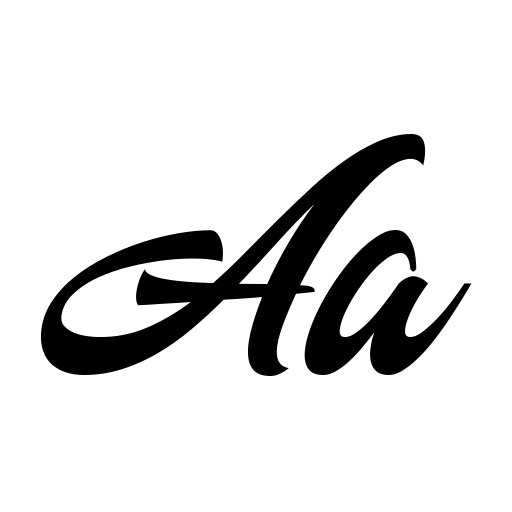 Authem Script Font icon
