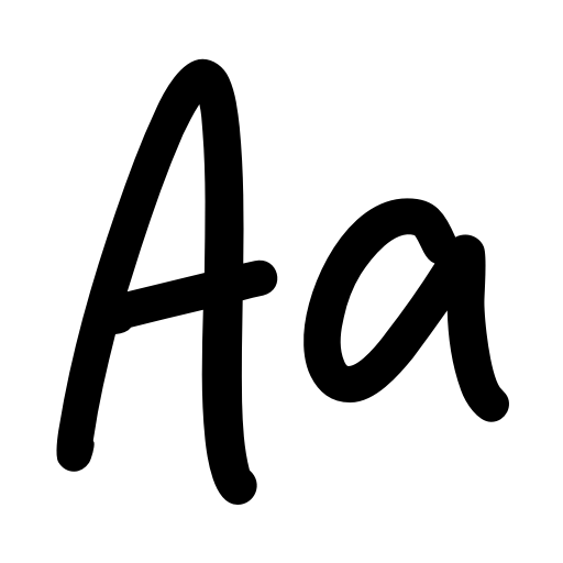 Author Handwriting Font icon
