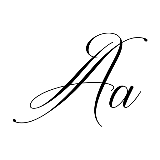 Avalon Chaligraphy Font icon