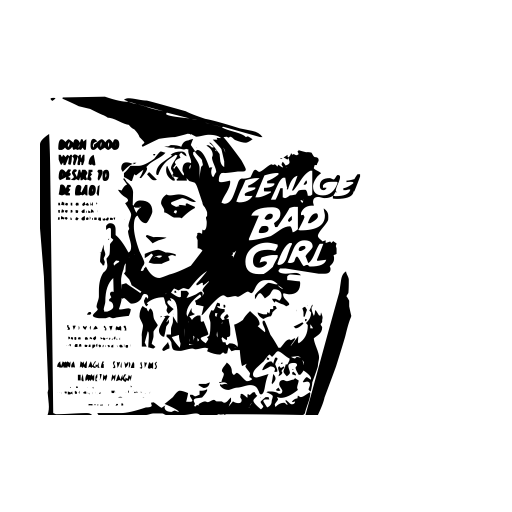 B Movie Dings Font icon