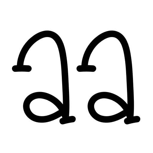Baby Orchid Font icon