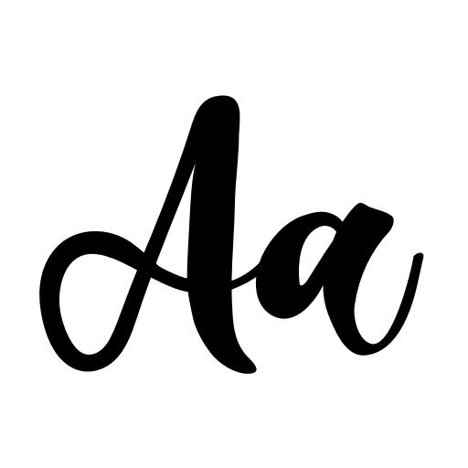 Baby Rainbow Font icon
