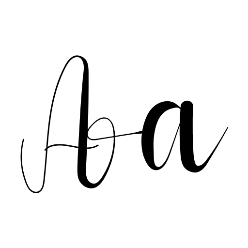Baby Signature Font icon