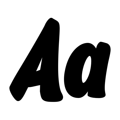 Back In Black Font icon