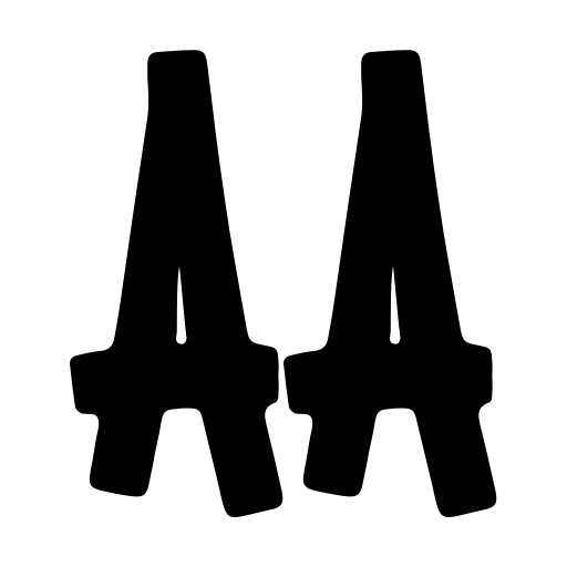 Back Peace Font icon