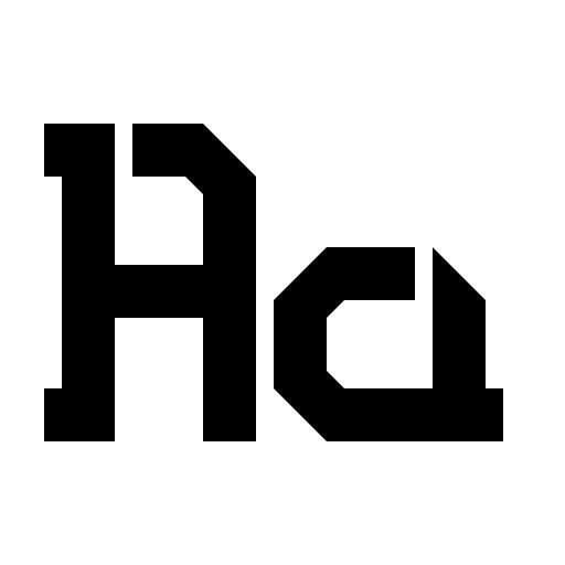 bad bold college Font icon