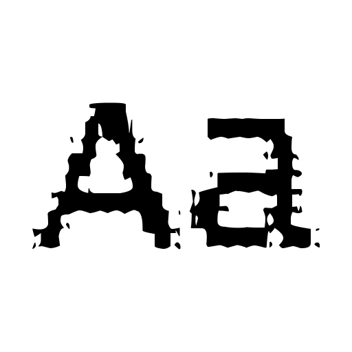 BadPad Distressed Font preview