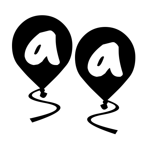 Balloon Floats Font icon