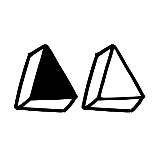 BALOK-balok TAK sempurna Font icon