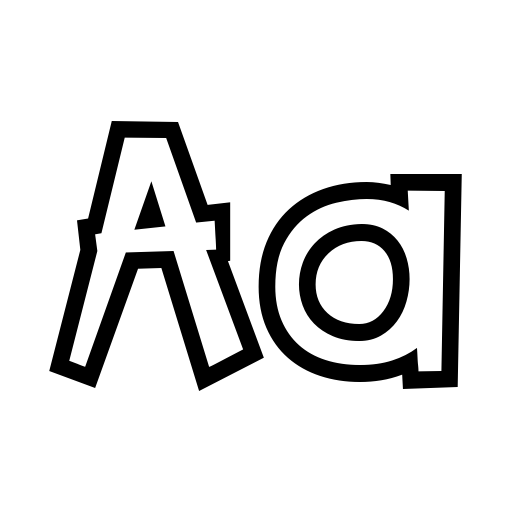 Bang Whack Pow Outline Font icon