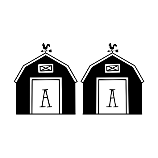 Barn-Letters Font icon