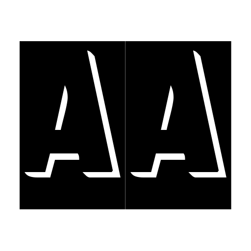 ReliefInReverse Font preview
